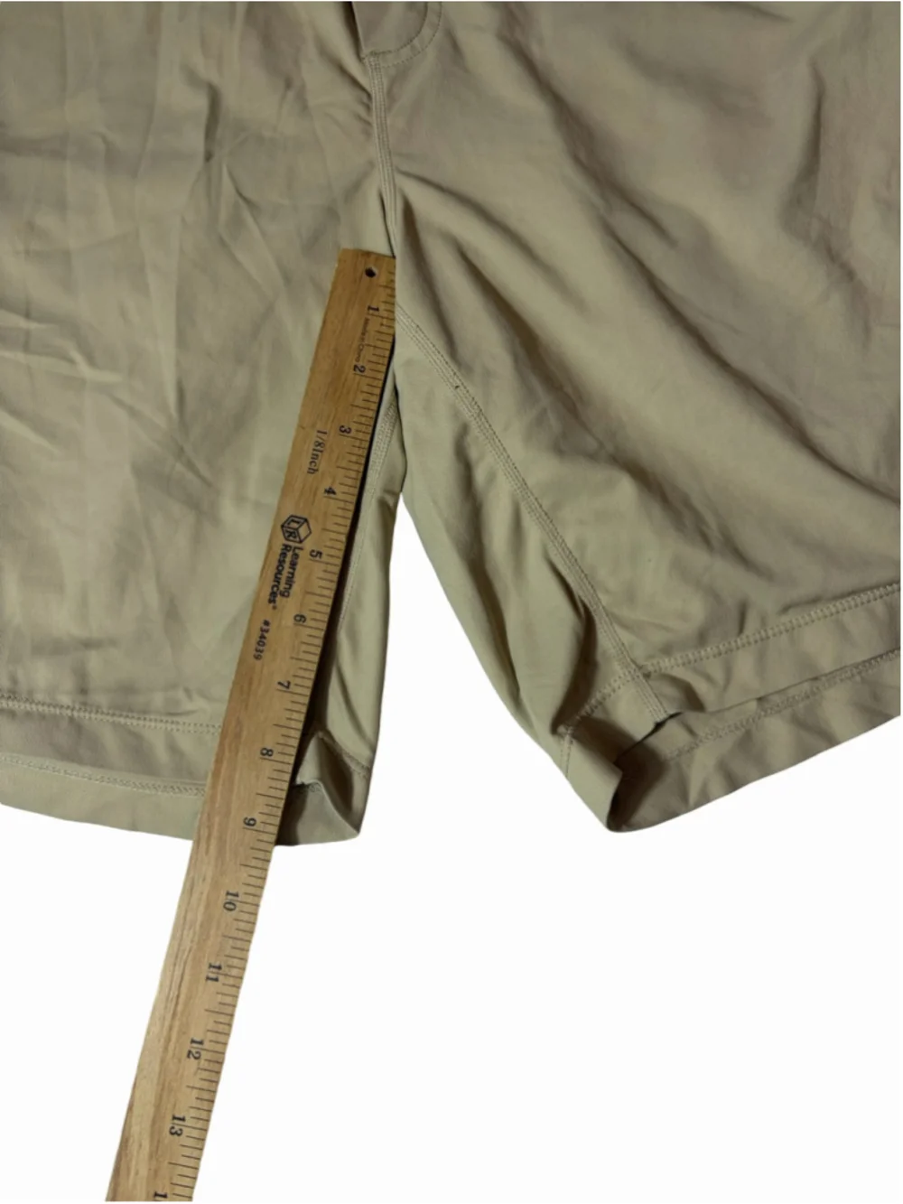 Birddogs The Boom Mens XL Long Khaki Athletic Shorts Built In Liner